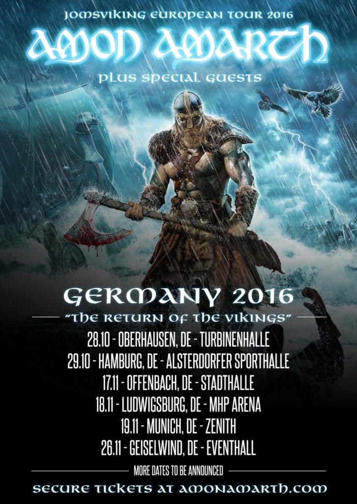 Amon Amarth auf Europatour auch in Deutschland › venue mag